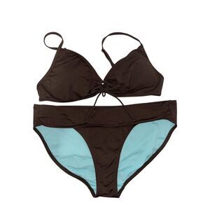 Athleta Black and Blue Bikini